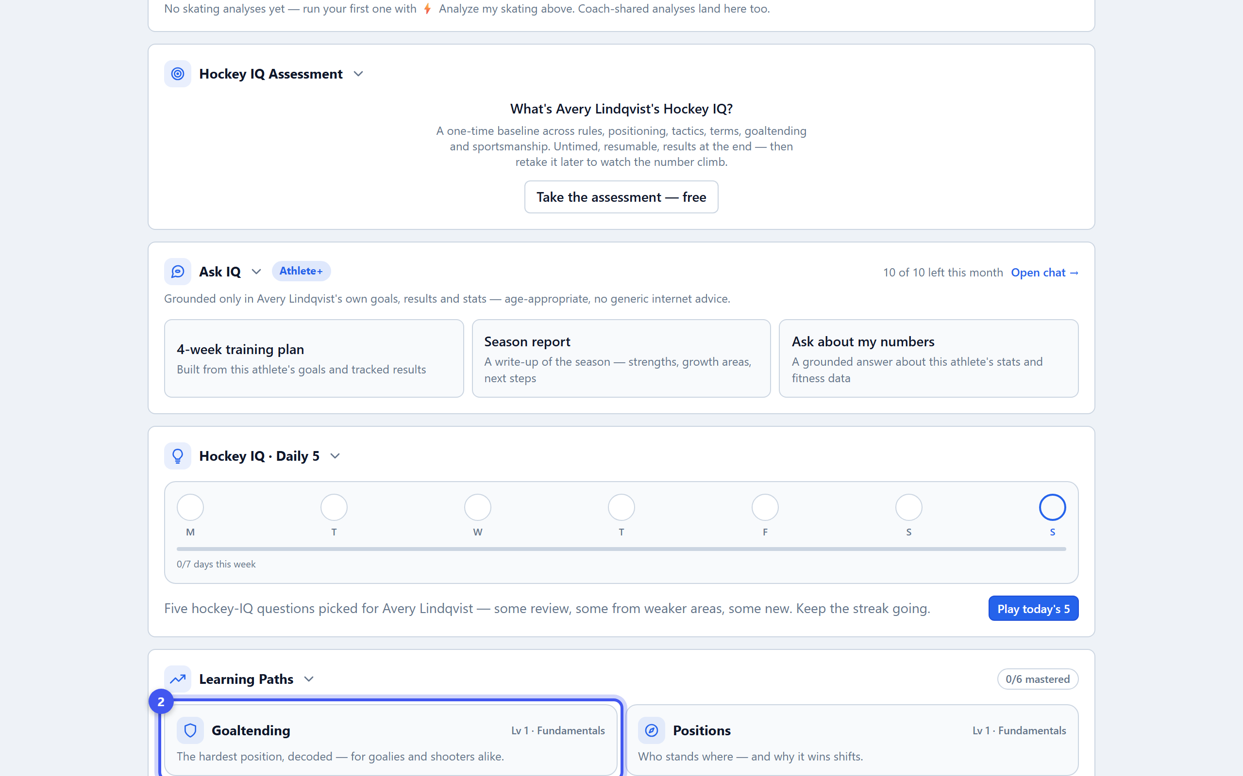 Learn rules, positions and more — step 2: Pick a path