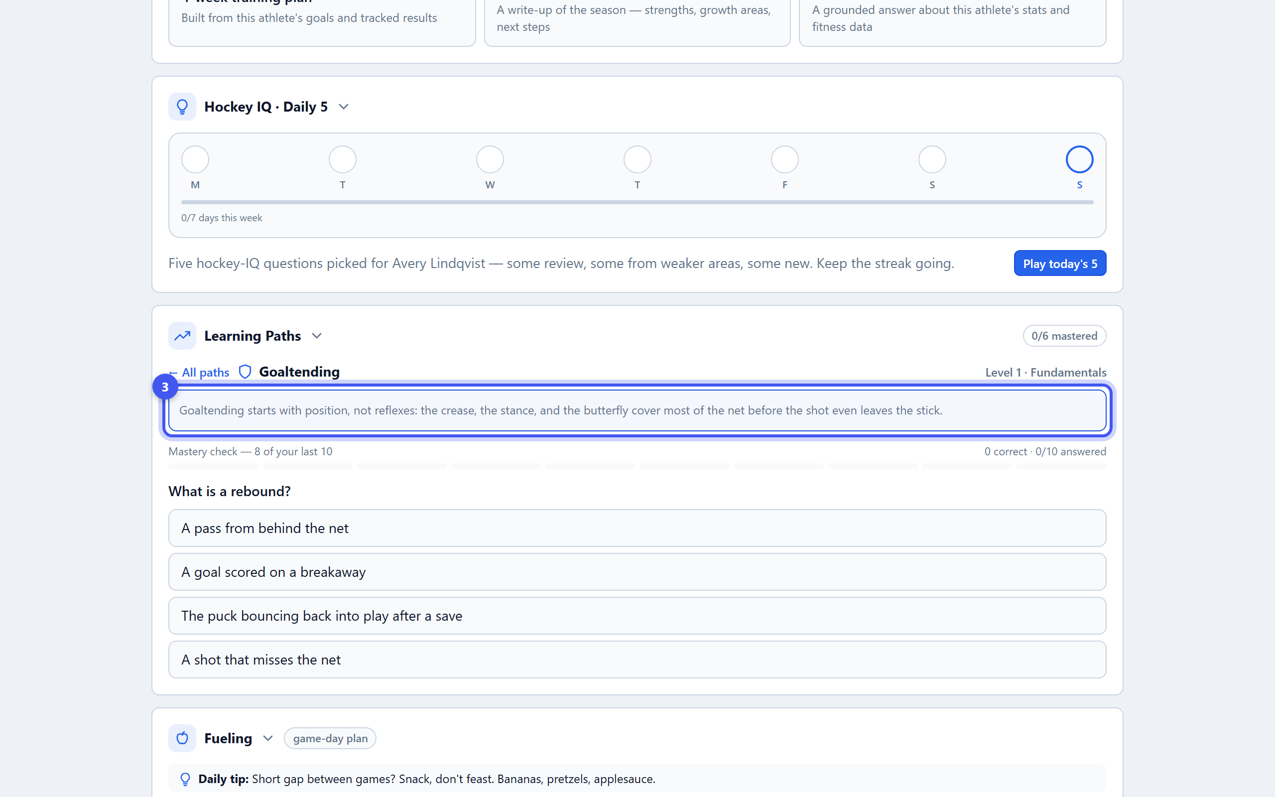 Learn rules, positions and more — step 3: Practice with instant feedback